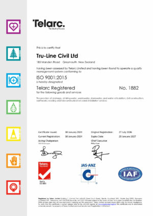 TruLine HO QA-9001 Certificate